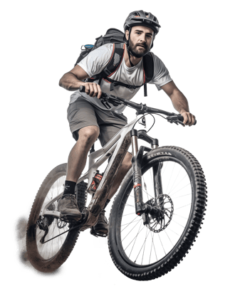 casual mountain biker