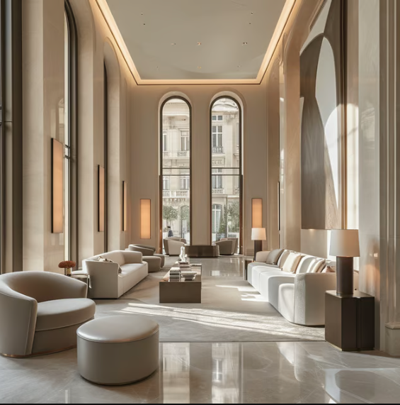 The gorgeous outlook of hotel paris