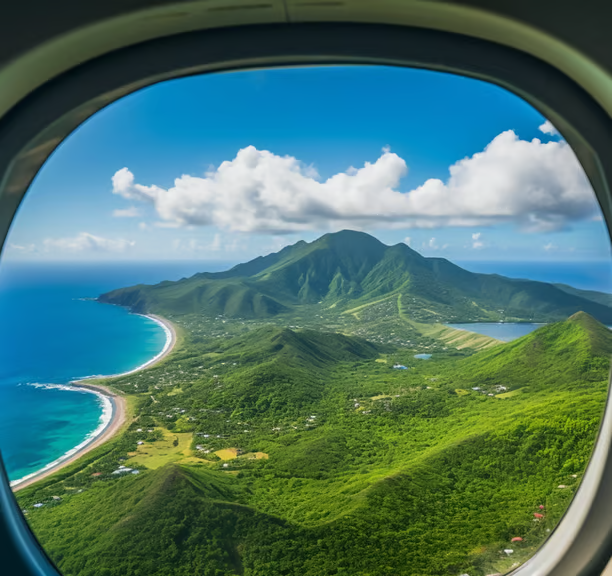 mountain view through a window mountain view through a window