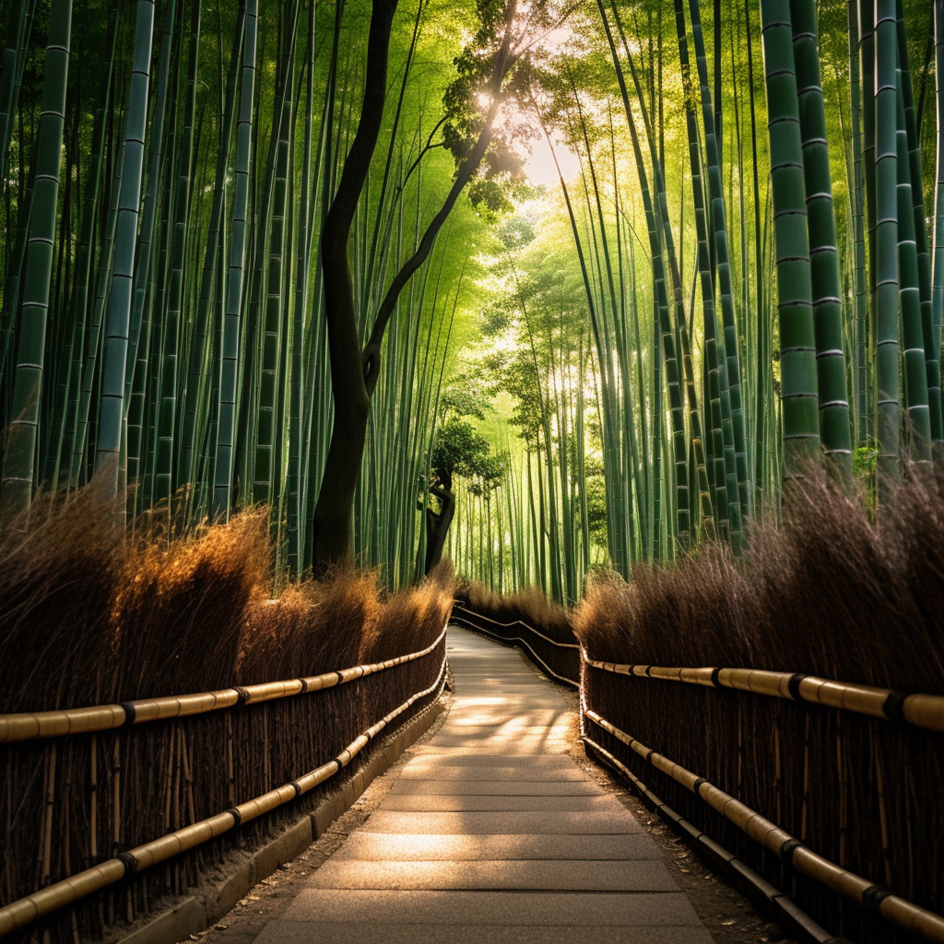 an art of bamboo garden