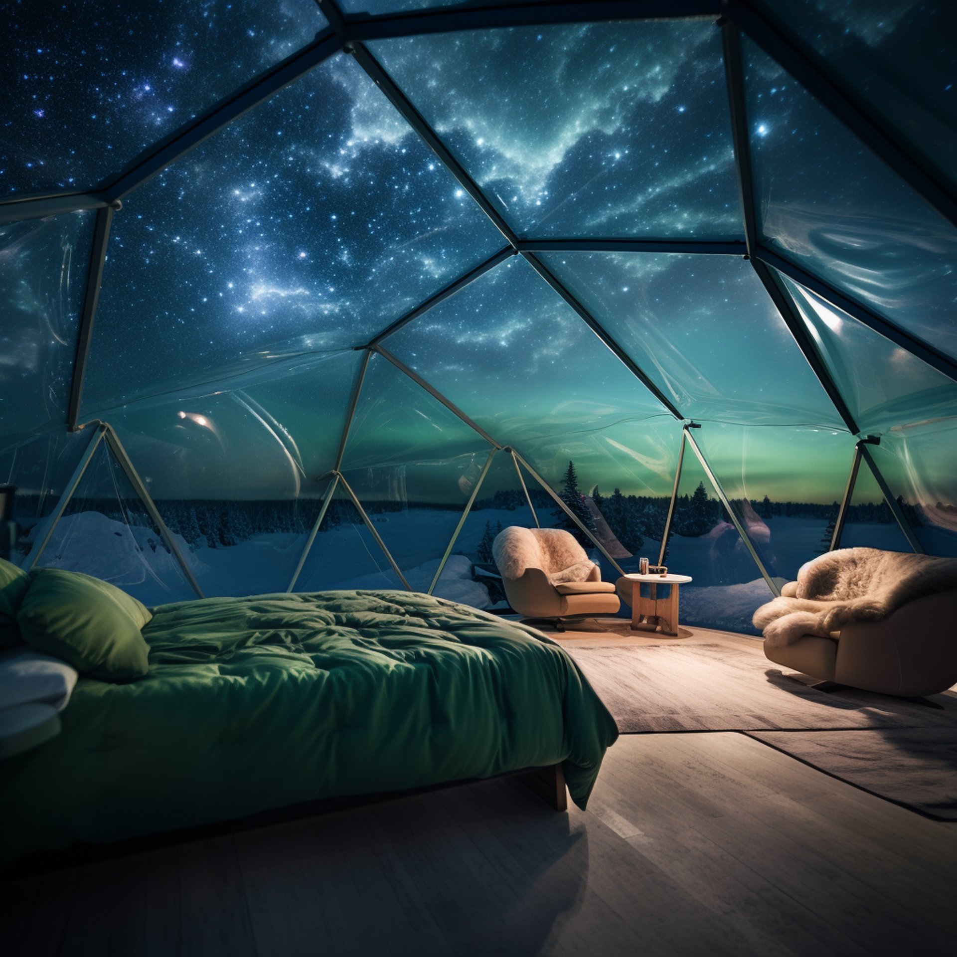 a beautiful base camp under sky