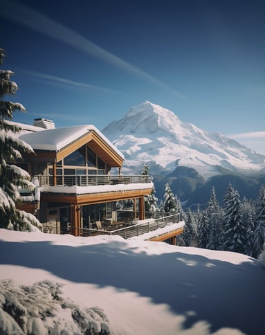 luxury ski chalet in mt. baker