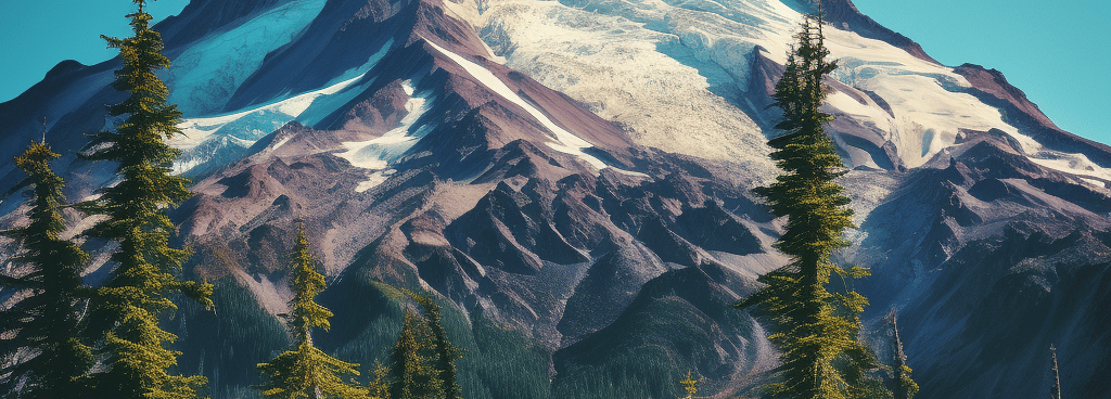 mt. baker in washington showing scenic beauty