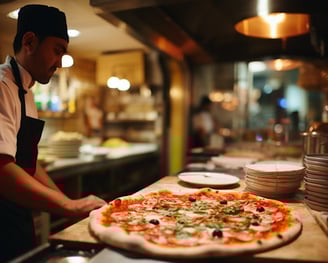 Authentic pizza in Naples, Italy. Authentic pizza in Naples, Italy.