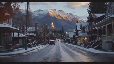 top landmark destination in Queenstown, New Zealand, establishing shot. top landmark destination in Queenstown, New Zealand, establishing shot.