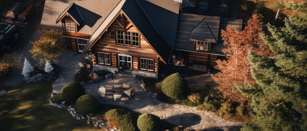 Canadian log cottage