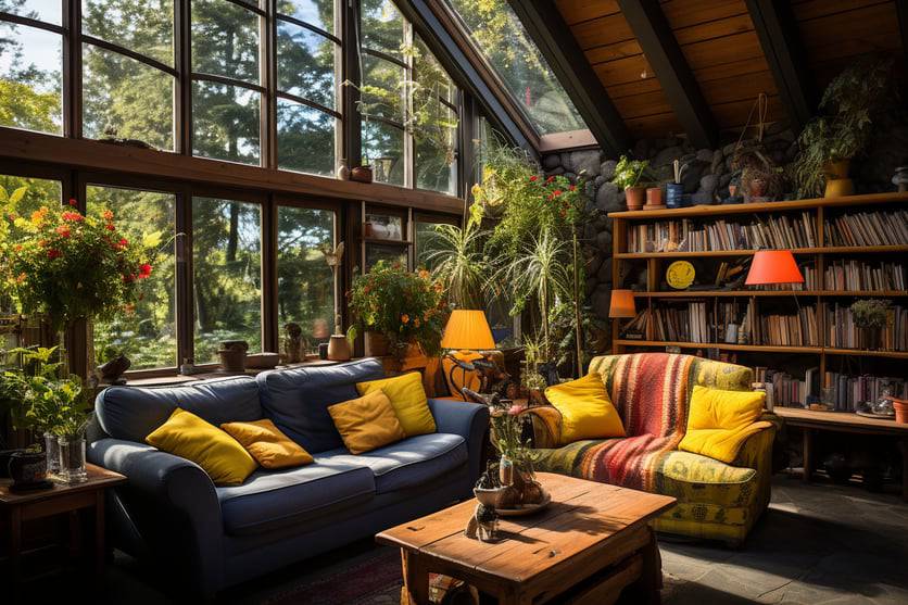 Log Cottage Interior