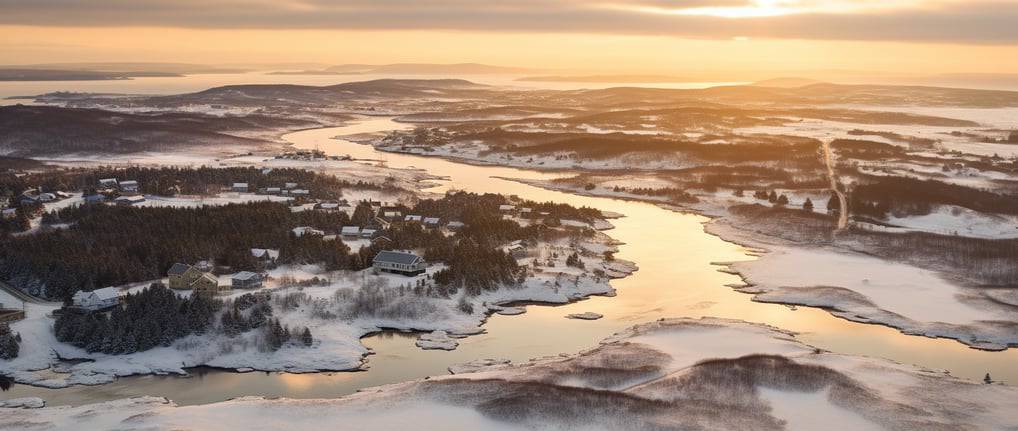 Maritimes Province, Canada at winter