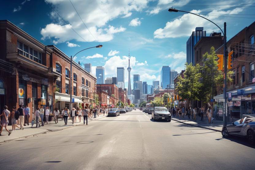Toronto's vibrant city life 