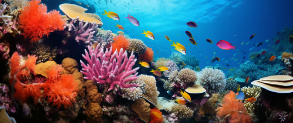 fishes swimming beside colorful coral reefs