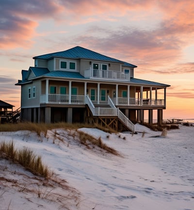 a house by the beach view of the ocean