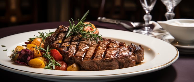 a steak on a plate