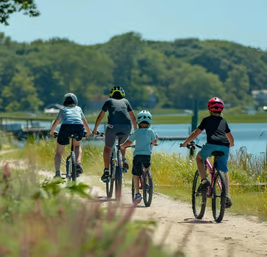 Family Cycling Adventure on Shelter Island's Trails.