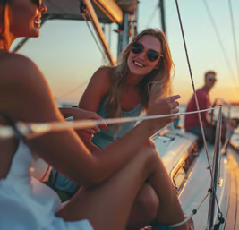 Sailing Bliss: Friends Navigate Sag Harbor's Shores. Sailing Bliss: Friends Navigate Sag Harbor's Shores.