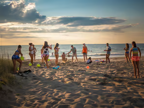 Beach Fun at Flying Point, Water Mill's Gathering Spot. Beach Fun at Flying Point, Water Mill's Gathering Spot.