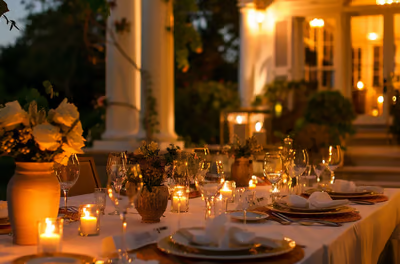 Private Villa Dining: An Intimate Evening in the Hamptons.