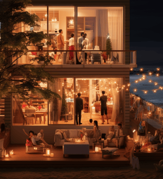 people holding a wedding reception at a luxury home in Captiva, Southwest Florida