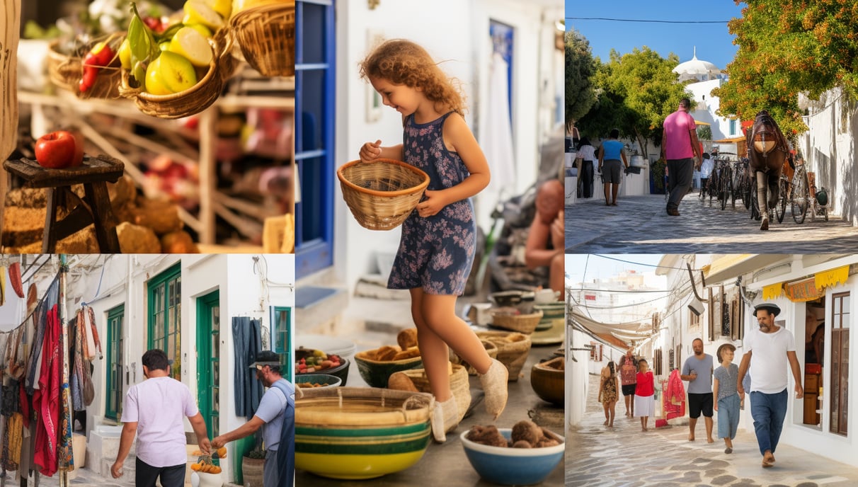 Greek lifestyle collage