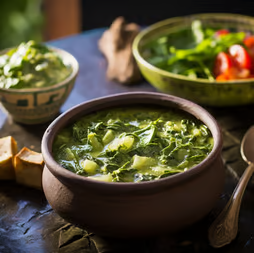 Dominica's official dish Callaloo Dominica's official dish Callaloo