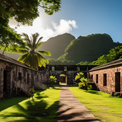 Fort Shirley Nartural Park in Dominica. Fort Shirley Nartural Park in Dominica.