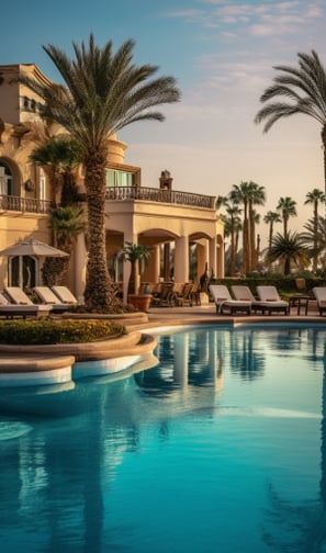 a luxury villa in Sharm El Sheikh, Egypt