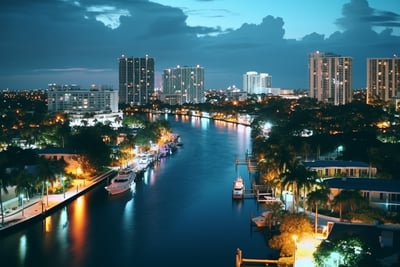 nightview of city
