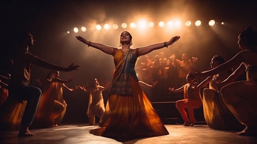 Indian cultural performance onstage
