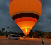 orange hot air balloon orange hot air balloon