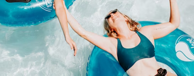 women on inflatable rings women on inflatable rings