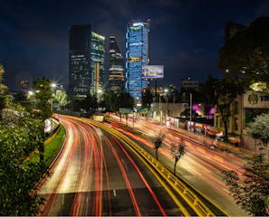 time lapse photography of city during night time
