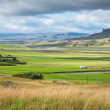A picturesque glimpse of the Icelandic countryside.