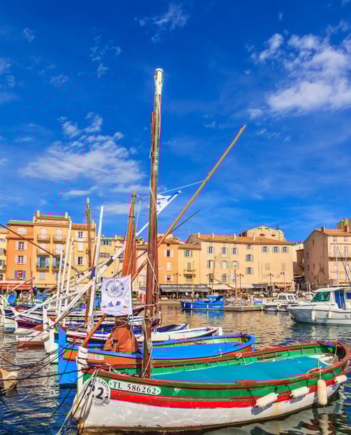 a river view with boats