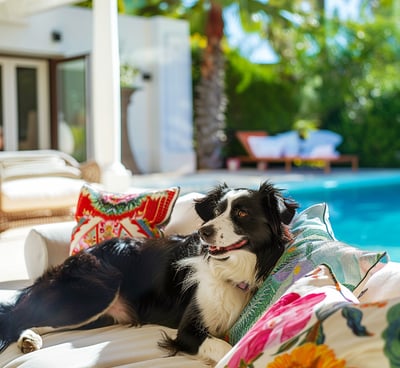 pet in villa in saint tropez