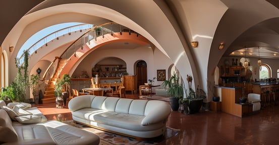 unconventional architecture of a Kona vacation rental home