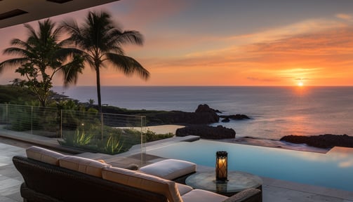 the view from a Kona beachfront property