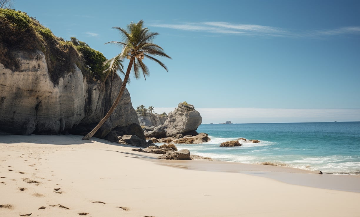 morning beach view 