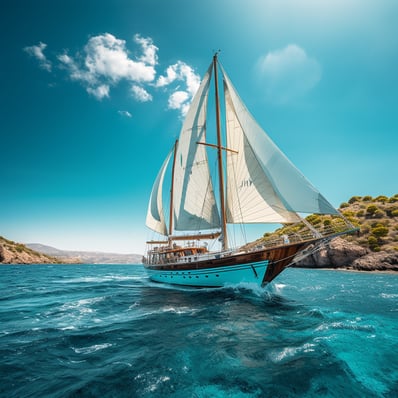 A boat in the sea A boat in the sea