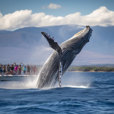 A whale in the sea A whale in the sea
