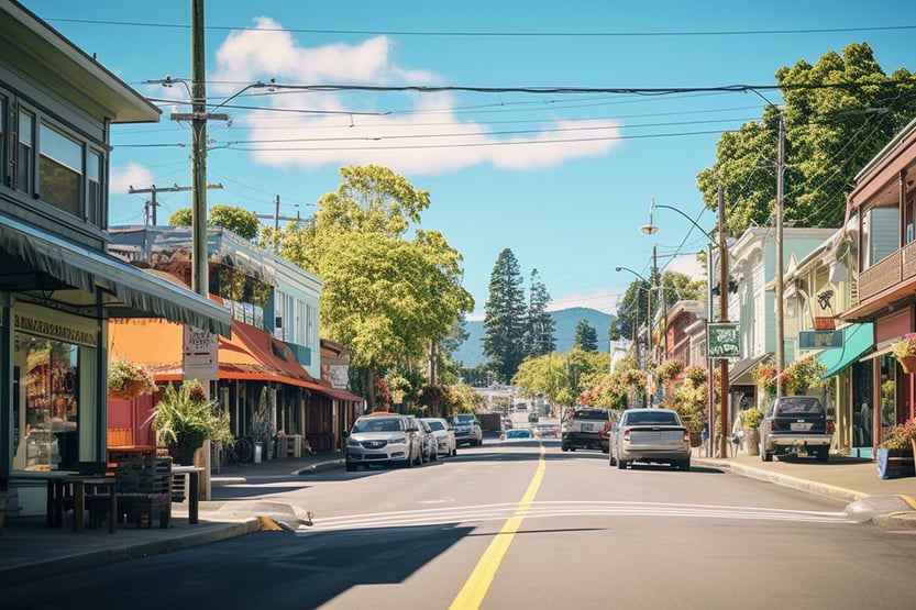 Small Hawaiian towns and community