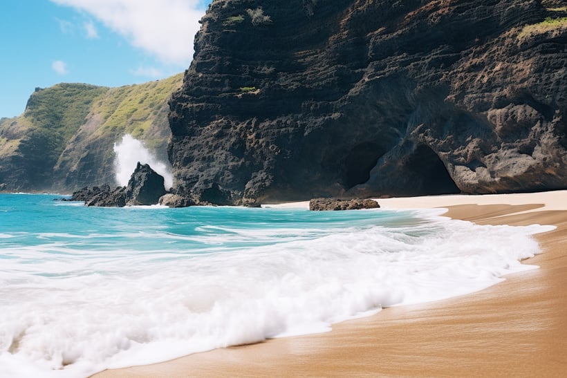 Kauapea Beach in Hawaii