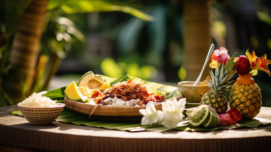 delectable luau dishes of Hawaii
