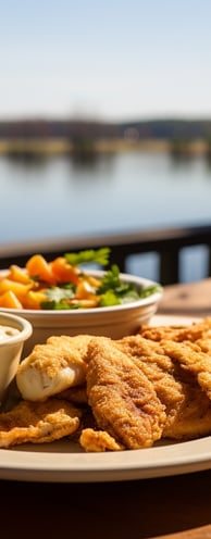 fresh catfish meal scene a plated dish of freshly