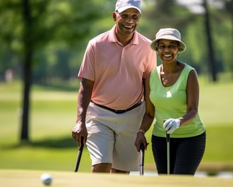 golfing at rend lake golf course