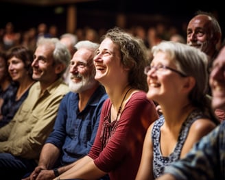sesser opera house scene a small audience diverse