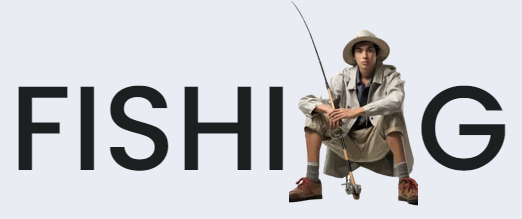 text with a pic of man holding fishing rod