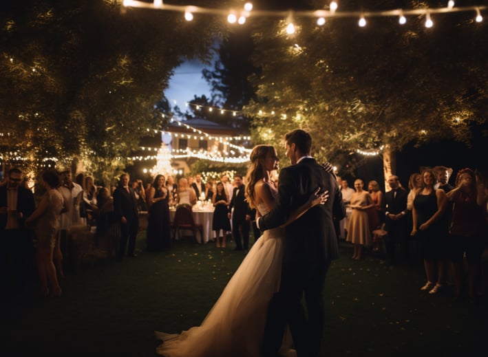 A wedding at the Erin Estate, an old mansion in Ontario, Canada