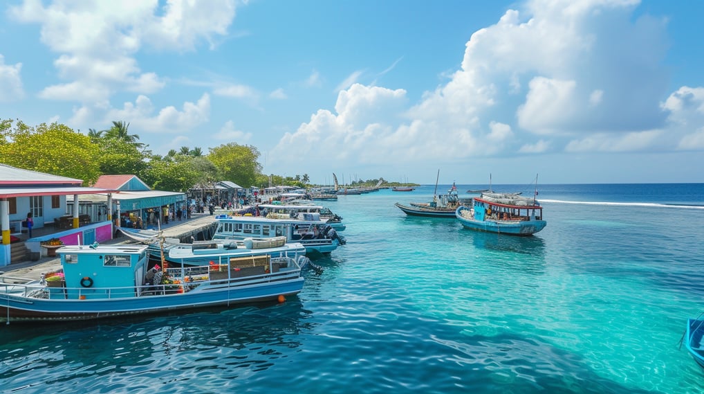 a pathway in the middle of houses along the street that leads to the beach