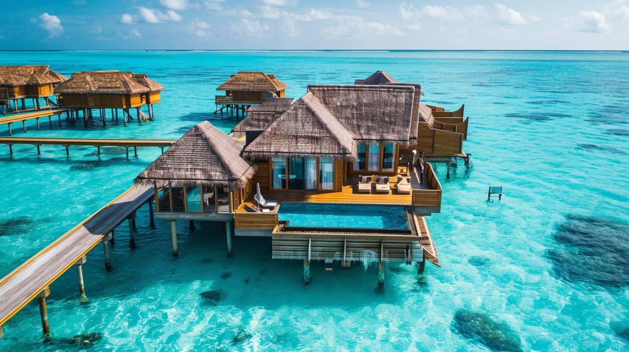 an overwater bungalow with private pool in maldives