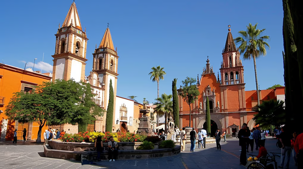 a large building with a clock tower in the middle in mexico a large building with a clock tower in the middle in mexico