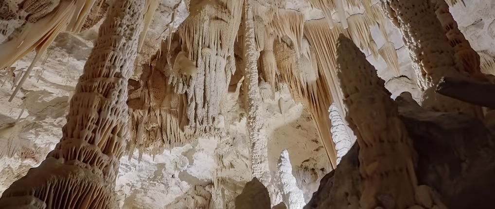 stalactites and stalagmites on a cave in mexico stalactites and stalagmites on a cave in mexico